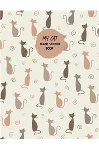 My Cat Blank Sticker Book
