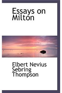 Essays on Milton