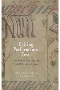 Editing, Performance, Texts