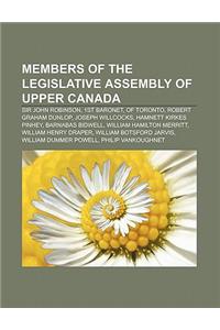 Members of the Legislative Assembly of Upper Canada
