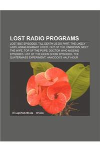 Lost Radio Programs