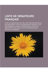 Liste de Senateurs Francais