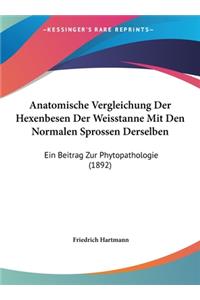 Anatomische Vergleichung Der Hexenbesen Der Weisstanne Mit Den Normalen Sprossen Derselben