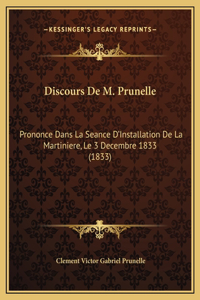 Discours De M. Prunelle