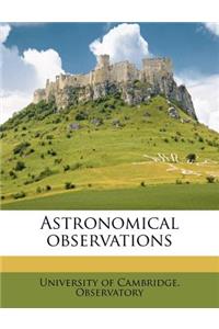 Astronomical Observations