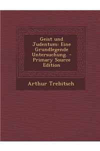 Geist Und Judentum