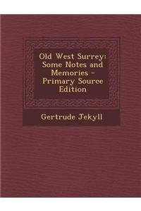 Old West Surrey