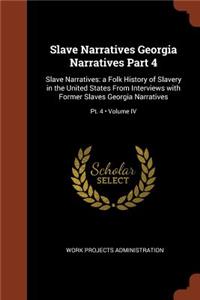 Slave Narratives Georgia Narratives Part 4