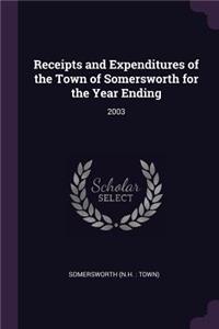 Receipts and Expenditures of the Town of Somersworth for the Year Ending