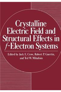 Crystalline Electric Field and Structural Effects in F-Electron Systems