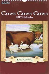 Cows Cows Cows 2019 Vertical Deluxe Wall Calendar