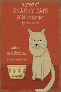 Year of Snarky Cats 2025 Wall Calendar