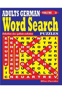 ADULTS GERMAN Word Search Puzzles. Vol. 3