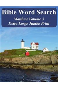 Bible Word Search Matthew Volume 3