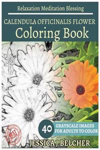 California Poppy Flower Coloring Book for Adults Relaxation Meditation Blessing
