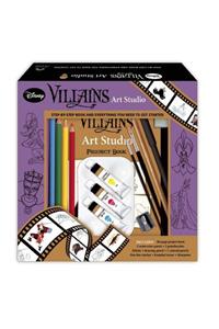 Disney Villains Art Studio [With Palette and Pens/Pencils and Paint Brush and Watercolor Paint and Eraser and Sharpener and Ma