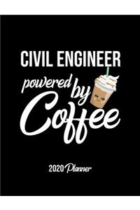 Civil Engineer Powered By Coffee 2020 Planner