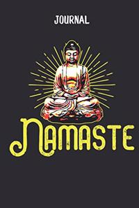Journal mit Nasmaste Buddha in Meditation