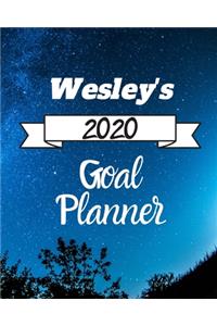 Wesley's 2020 Goal Planner