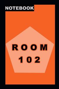 Room 102 NoteBook, Hard Cover, Large (8.25