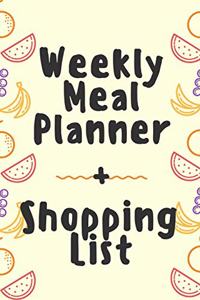 Weekly Meal Planner Tutti Fruity Pattern