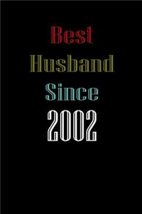 Best Husband Since 2002 Journal Couples Gift