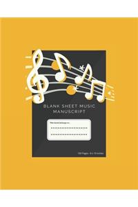 Blank sheet music manuscript 10 stave per page (8