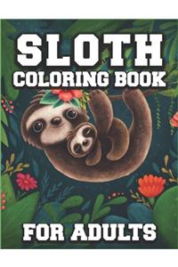 Sloth Coloring Book for Adults