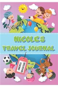 Nicole's Travel Journal: Personalised Awesome Activities Book for USA Adventures