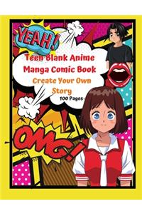 Teen Blank Anime Manga Comic Book Create your Own Story 100 pages