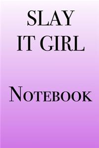 Pink Slay It Girl Notebook