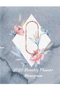 2020 Monthly Planner Monogram