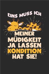 Eins muss ich meiner Müdigkeit ja lassen - Kondition hat sie!