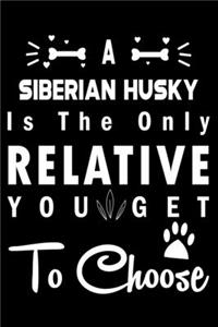 A Siberian Husky is the only Relative you get to choose