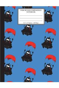 Wide Ruled Composition Notebook. 8.5