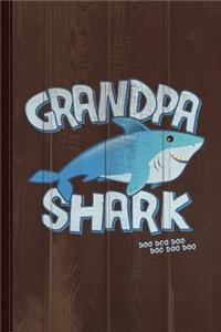 Grandpa Shark Doo Doo Doo Journal Notebook