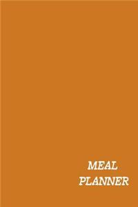 Meal Planner: Burnt Ochre Meal Planner and Grocery List for the Week