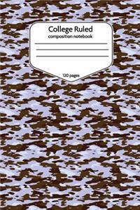 College Ruled Composition Notebook 120 Pages