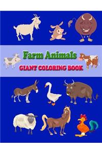 Farm Animals Giant Coloring Book