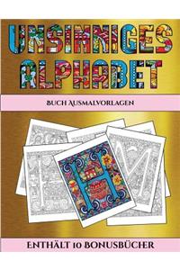 Buch Ausmalvorlagen (Unsinniges Alphabet)