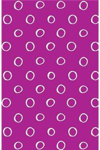 Bullet Journal Small White Circles on Pink