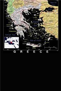 Modern Day Color Map of Greece Journal