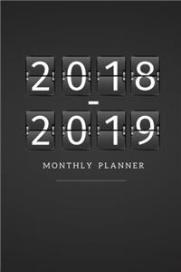 2018 - 2019 Monthly Planner