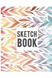 Unlined Notebook, Blank Paper for Drawing, Doodling or Sketching 8 x10 inch 120