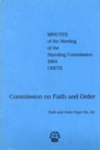 Faith and Order Minutes