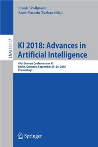 KI 2018: Advances in Artificial Intelligence