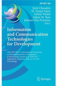 Information and Communication Technologies for Development