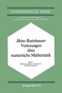 Vorlesungen Uber Numerische Mathematik