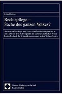 Rechtspflege - Sache Des Ganzen Volkes?