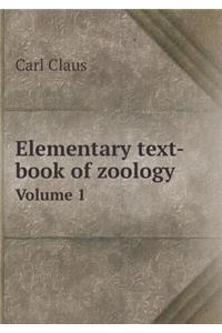 Elementary text-book of zoology Volume 1
